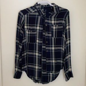 Green, black and white flannel